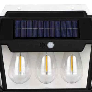 Lámpara de Pared Interacción Solar Sensor Luces 3 Modos Impermeable Jardín Garaje Patio - Imagen 1 de 5