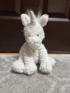Jellycat Unicorn 14" Plush Stuffed Animal Cuddly White Lovey Fuddlewuddle Retird - Picture 1 of 5