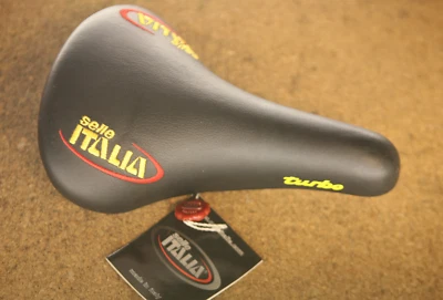 Vintage NOS NEW Selle Italia Turbo black Lady ladies womens cycling saddle - Image 1 of 4