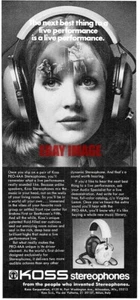 Vintage ADVERT for KOSS 'PRO-3AA' Stereophone Headphones 1973 Print Ad 722L - Picture 1 of 1