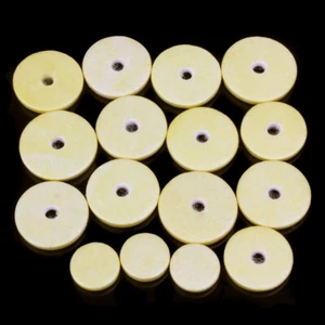 16x Flute Leather Pad Yellow Repair Pads Music Woodwind Instrument Accessories - Picture 1 of 9