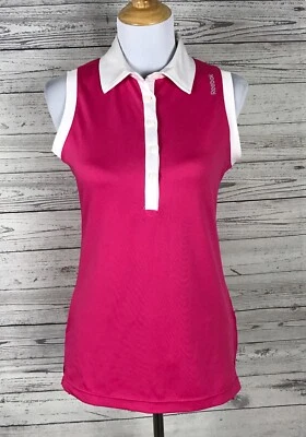 Top deportivo Reebok para mujer talla S rosa sin mangas golf tenis elástico bolsillo con cremallera Foto 1 de 4