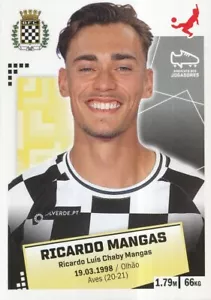 057 RICARDO MANGAS # ROOKIE PORTUGAL BOAVISTA.FC STICKER PANINI FUTEBOL 2021 - Picture 1 of 2
