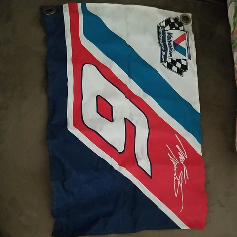 Mark Martin #6  Autograph Single Sided Flag Banner 11 1/2"x 17" Cover
