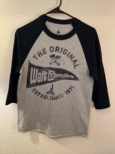 Disney Parks "The Original Walt Disney World" Baseball T-Shirt 3/4 Sleeve Small - Picture 1 of 3