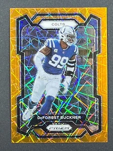DEFOREST BUCKNER 2023 Panini Prizm #125 Orange Lazer Prizm Indianapolis Colts - Foto 1 di 2