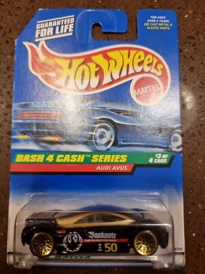 Hot Wheels Audi Avus 1998 Black Dash 4 Cash Series *Vintage* *COLECCIONABLE* Nuevo Foto 1 de 2