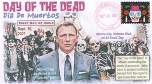 COVERSCAPE computer generated "Day of the Dead" forever 2021 U/O fdc - Picture 1 of 1