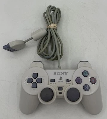 Sony PlayStation PS1 PS One Remote Controller White Gray SCPH-110 Official OEM - Image 1 of 2