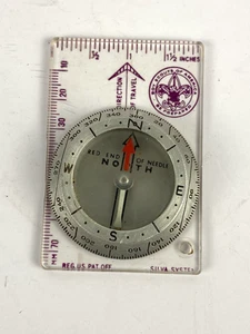 Bussola boy scout vintage sistema Silvia made in LA Porte IN USA - Foto 1 di 3