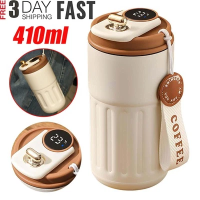 410ml Isolierbecher Kaffeebecher Thermobecher Coffee to Go Becher Edelstahl Mug - Bild 1 von 4