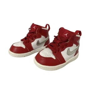 Nike Jordon 1 Retro High TD Gym Rosso/Argento Taglia 5C, 705304-602 - Foto 1 di 10
