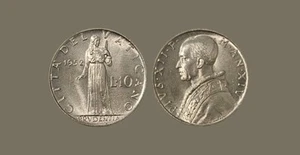 Vatican City - 10 Lire 1952 - Pope Pius XII - Picture 1 of 3