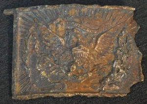 Guerra Civil Ejército de los Estados Unidos Unión Oficiales M1851 Tipo Cinturón Placa Hebilla - Reliquia Cavada en Batalla - Imagen 1 de 4