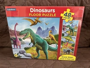NUOVA SCATOLA SIGILLATA Dinosauri Lakeshore 48 Pezzi Puzzle da Pavimento - Foto 1 di 1