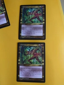 Delirium x2 Instant  Mirage. Old Vintage.  Magic the Gathering 2 Card. - Picture 1 of 6