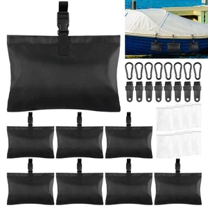 8 Pack Boat Cover Sand Bag Mooring Kit, Weighted Bags for Boat Mooring Covers... - Bild 1 von 7
