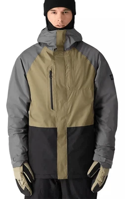 686 男式 Gore-Tex 核心绝缘夹克犀牛灰色色块尺寸 XL 全新带标签 — 第 1/4 张图片