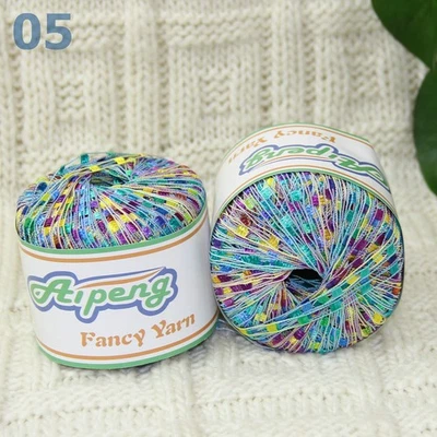 Sale New Lot of 2 ballsx50g High-quality Nylon Ladder Track Knitting Yarn Gold - Image 1 of 4