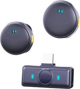 Wireless Lavalier Microphone Lightning Plug & Play, Omnidirectional Type C - Picture 1 of 8
