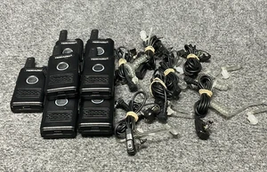 Tidradio Walkie Talkies 📻🎤 7 Stück mit Ohrhörern & Mikrofonen — Schwarz 🔊🖤 - Bild 1 von 15