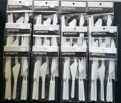 Pintura artística 12 juegos de cuchillos de paleta de plástico 5 piezas en cada juego Joann nuevo con etiquetas Foto 1 de 3