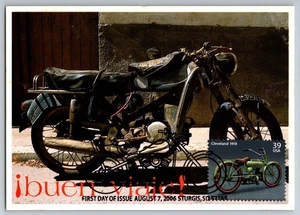 #4086 Motorcycles Cleveland 1918 FDC Maxi Card w/Pictorial Cancel - Picture 1 of 2
