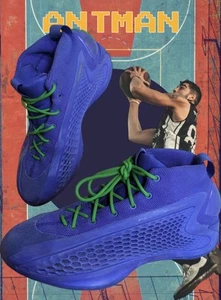 Mens Sz 9 - Adidas AE1 Velocity Blue Anthony Edwards Antman Basketball Shoes - Picture 1 of 15