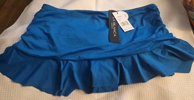 NEW La Blanca Swimsuit Size 10 Bikini Sapphire one piece UPF Adjustable Straps - Image 1 of 4