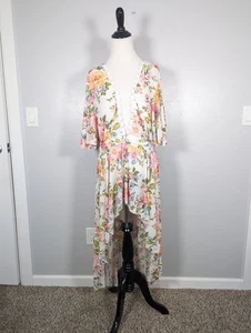 L.I.F.E. Love is for Eternity XL Civetta Copricostume Trasparente Floreale Cottagecore - Foto 1 di 8