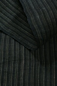 Japanese Fabric Linen Textile Vintage Kimono Antique Indigo SHIMA 49.2"/KIE33/95 - Picture 1 of 10