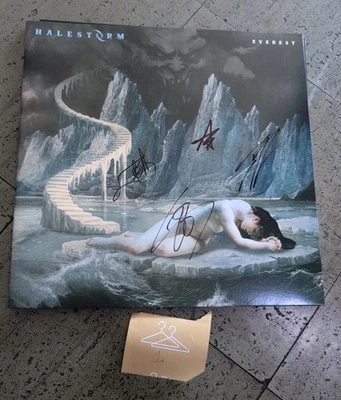 Halestorm Everest (Opaque Hot Pink Vinyl w/ *SIGNED COVER BY BAND*- Ships Fast!  - Image 1 of 4