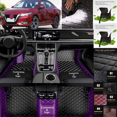 For Nissan Sentra Car Floor Mats Cargo Liners Custom All Weather Carpets Mats Foto 1 de 4