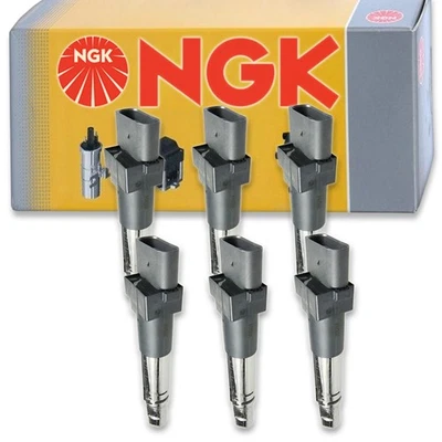 Bobina de encendido NGK de 6 piezas para Volkswagen Eos 2007-2008 3,2 L V6 - bujía od Foto 1 de 4