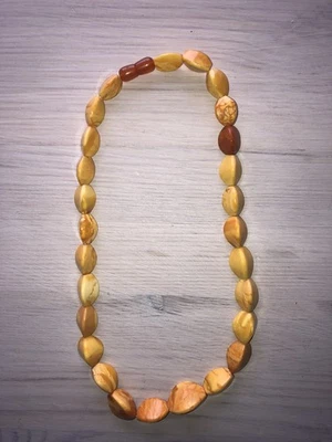 Natur- Bernstein Butterscotch  Halskette ca. 52 cm Länge - Bild 1 von 2