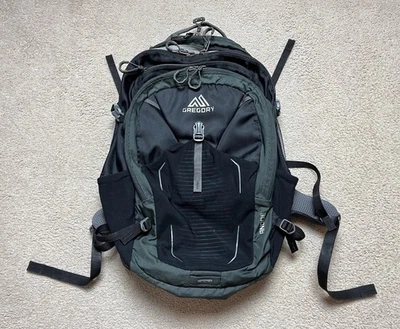 GREGORY Backpack ANODE Nylon Black Grey Pre-owned - Image 1 of 4