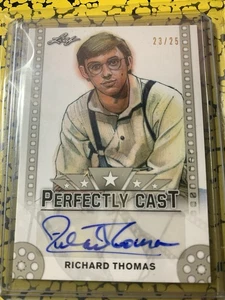 2016 leaf perfectly cast Richard Thomas pc-rt1 #23/25 AUTOGRAPH Waltons - Picture 1 of 3