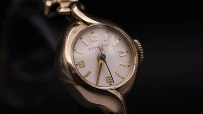 Дамы винтажный изящный Wittnauer золото заполненное часы браслет - Изображение 1 из 4