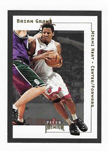 2001-02 Fleer Premium Brian Grant Miami Heat Basketball Card #126