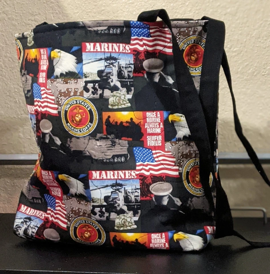 United States Marine Corp. Tote Bag-Machine Quilted - Image 1 of 1