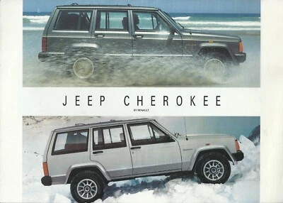 MB206. “JEEP CHEROKEE MOD 1990”–6 page BROCHURE DEPLIANT PROSPEKT Published 1990 - Immagine 1 di 2