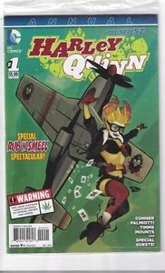 HARLEY QUINN Vol 2 Annual ~ Rub & Smell BOMBSHELLS Variant D Cover USA @ 2014 - Picture 1 of 2