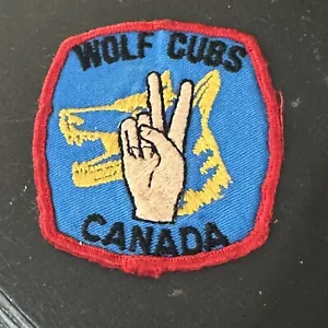 Vintage Patch Wolf Cubs Canada Pfadfinder Vintage 3" - Bild 1 von 4