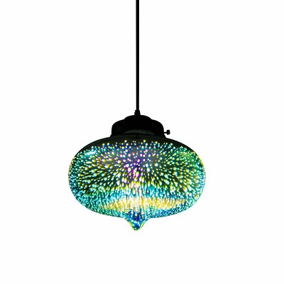 Colorful Glass Fireworks Pendant Lamp Modern Hanging Ceiling Light Chandelier - Image 1 of 4