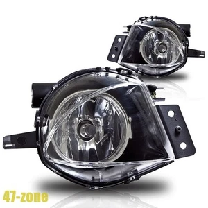 For 2006-2008 BMW E90 3 Series Clear Lens Chrome Housing Bumper Fog Lights Lamps - Picture 1 of 3