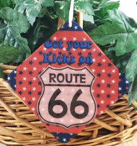 Custom Made "Get Your Kicks On Route 66" Air Freshener Cars, Home etc. 6 Scents - Picture 1 of 1