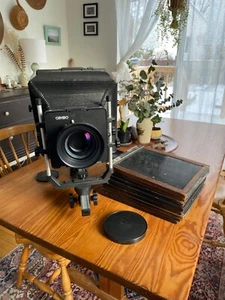Vintage 8x10 Camera, 6.8/360 Schneider Lens and Film Holders - Picture 1 of 12