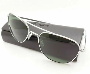 Randolph Engineering Aviator occhiali da sole polarizzati nuovi cromati opachi baionetta AGX - Foto 1 di 5