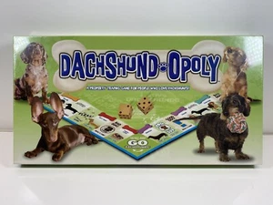 Dachshund Opoly Puppy Theme Board Game Wooden Pieces Tokens Dice Made In USA - Picture 1 of 6