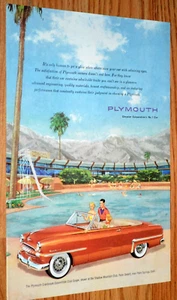 1953 Plymouth Cranbrook Convertible Original Vintage Advertisement Print Ad 53 - Picture 1 of 1